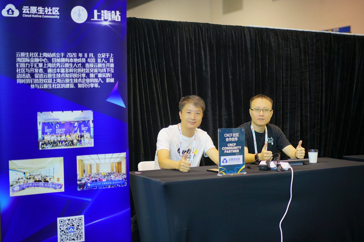 CloudNativeCN's tweet photo. Welcome to our booth at the #KubeConChina. https://t.co/cSLAIa9TPa