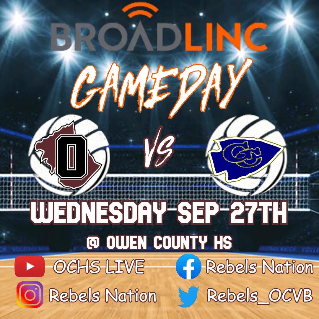 Rebels_Nation's tweet image. 🏐 @getbroadlinc REBELS GAMEDAY 🏐 
@Rebels_OCVB vs @GCBraves 
📍 @OwenSchools 
🎥 OCHS Live on Youtube 
#WEareOC #RepTheO #OCVB