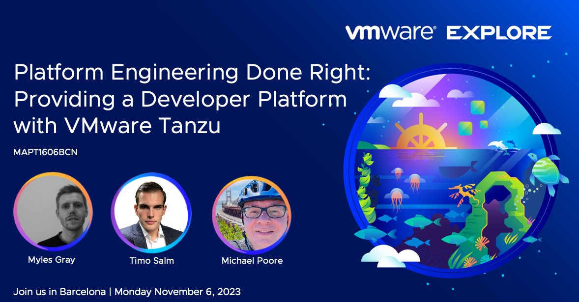 Keith Lee (@keithrichardlee) on Twitter photo Join <a href="/mylesagray/">Myles Gray</a>, <a href="/salmto/">Timo Salm</a>, & <a href="/mpoore/">Michael Poore</a> at #VMwareExplore Barcelona for an all live demo-driven session on the lifecycle of developing, operating, & optimizing an application & it's environment with #VMwareTanzu 🤩
Reserve your seat here➡️ via.vmw.com/MAPT1606BCN Join <a href="/mylesagray/">Myles Gray</a>, <a href="/salmto/">Timo Salm</a>, & <a href="/mpoore/">Michael Poore</a> at #VMwareExplore Barcelona for an all live demo-driven session on the lifecycle of developing, operating, & optimizing an application & it's environment with #VMwareTanzu 🤩
Reserve your seat here➡️ via.vmw.com/MAPT1606BCN
