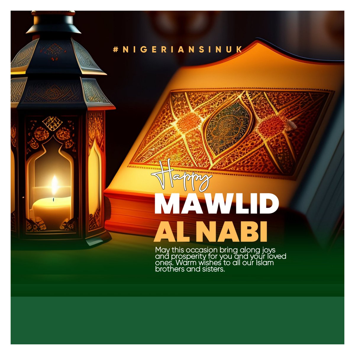 Happy Id el Maulud to all our Muslim friends worldwide.

May Allah bless us all.