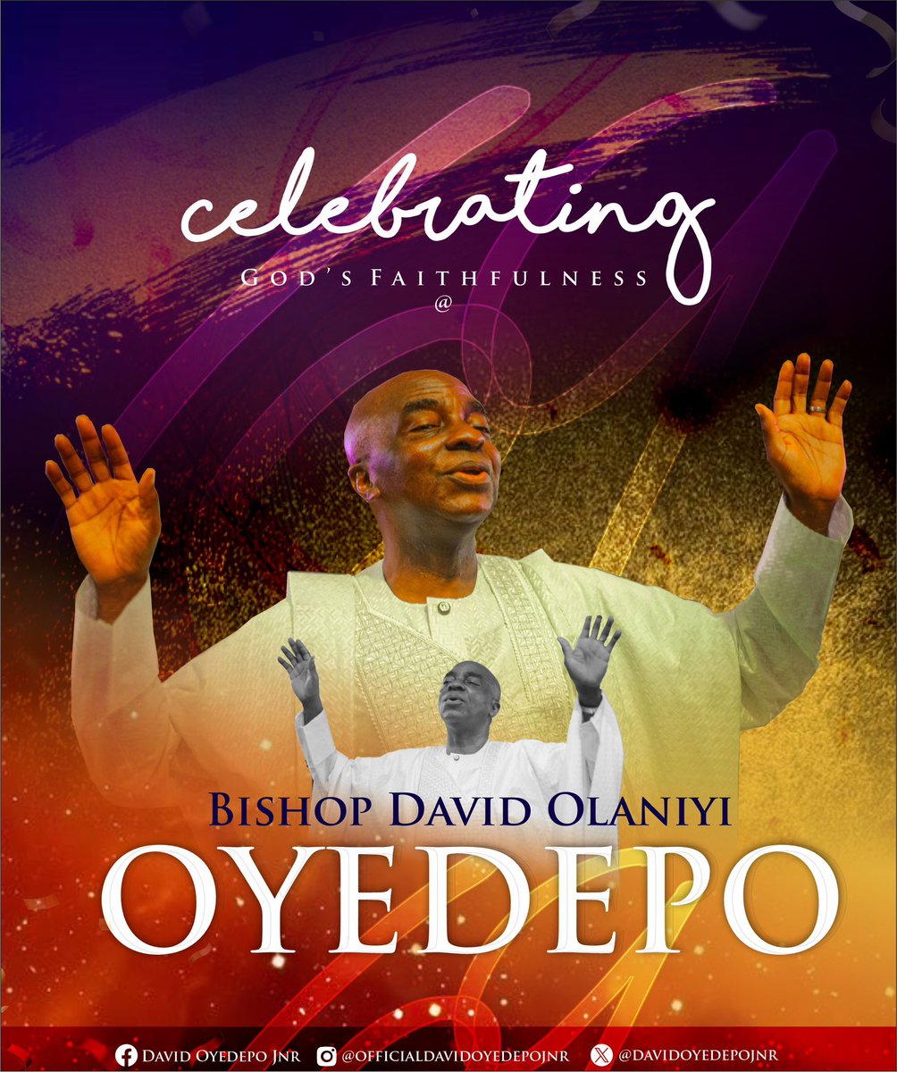 DavidOyedepoJnr's tweet image. Happy 69th birthday to my FATHER in the FLESH and in the FAITH!

It’s a privilege to be connected spiritually and biologically! Thank God for such unmerited Favour.

May the hand of the Lord continue to move you FORWARD. Congratulations MY FATHER! @WinnersWLD