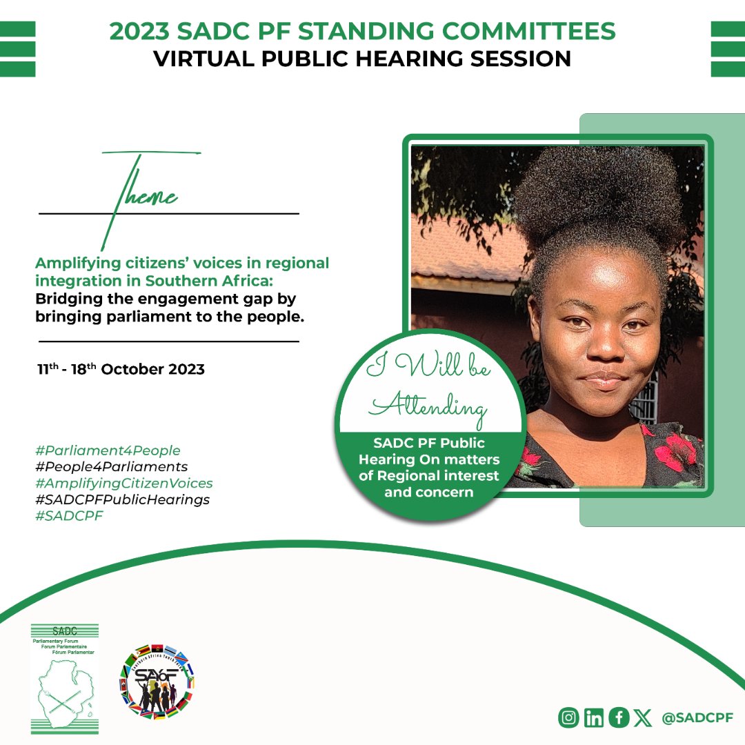 Chimwekayange's tweet photo. 💃💃I am so excited to be part of the  #SADCPFPublicHearings with my amazing colleagues! 🇲🇼🌍 We're geared up to raise our voices on issues that matter to us. Join us in shaping the future of our region. 🔥🔥#SADCPF #Parliaments4People 
#People4Parliaments
#AmplifyingCitizenVoice https://t.co/4GJqLnS0HC