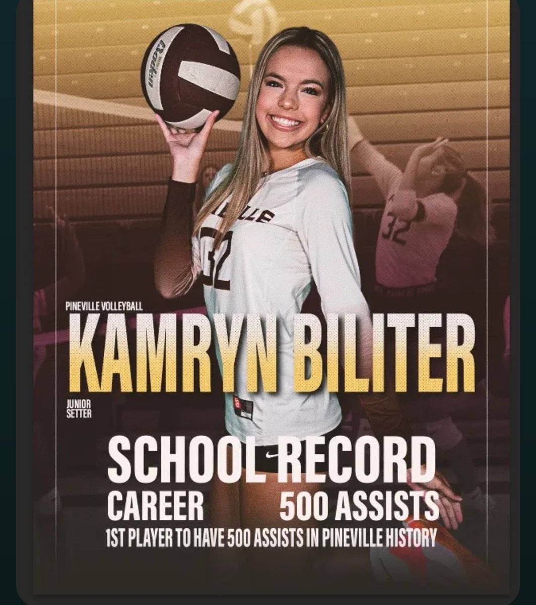 Kamryn Biliter (@kamryn_biliter) on Twitter photo All credits to my defensive specialists/liberos and hitters for making this possible. I am blessed! 5️⃣0️⃣0️⃣!!
<a href="/PrepDigKYSteve/">Prep Dig Steve</a> <a href="/PrepDigKY/">Prep Dig Kentucky</a> <a href="/CoachHinkle/">Travis Hinkle</a> <a href="/FCGrizVball/">Franklin College Volleyball</a> All credits to my defensive specialists/liberos and hitters for making this possible. I am blessed! 5️⃣0️⃣0️⃣!!
<a href="/PrepDigKYSteve/">Prep Dig Steve</a> <a href="/PrepDigKY/">Prep Dig Kentucky</a> <a href="/CoachHinkle/">Travis Hinkle</a> <a href="/FCGrizVball/">Franklin College Volleyball</a>