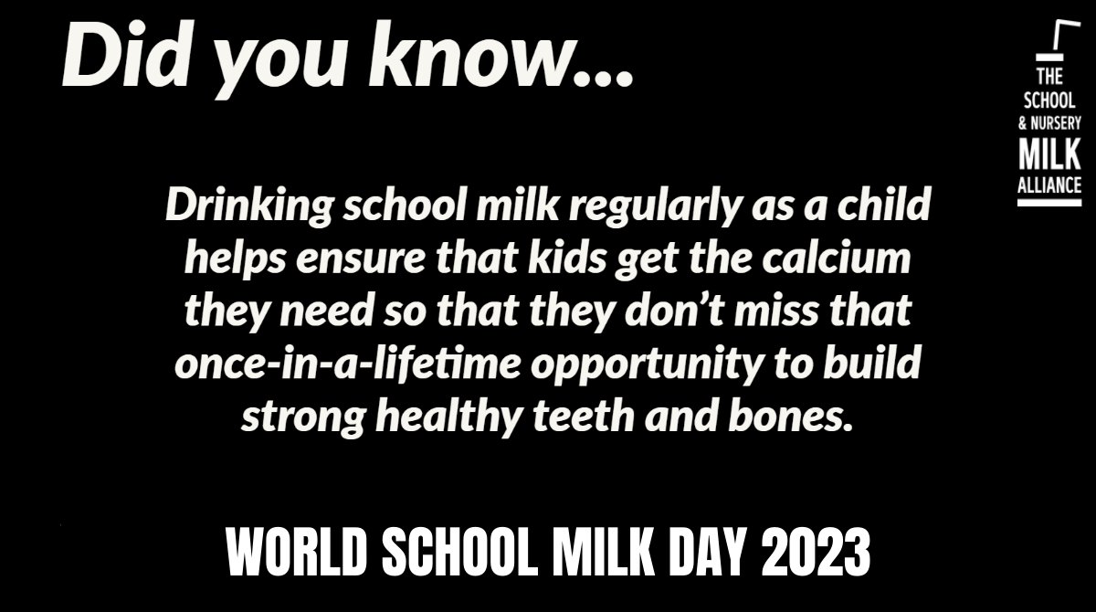 Today is #WorldSchoolMilkDay2023. I support @SchoolMilkAll, which is vital in providing children across the UK with essential nutritious milk helping them develop healthy teeth and bones, we must ensure all schools are signed up