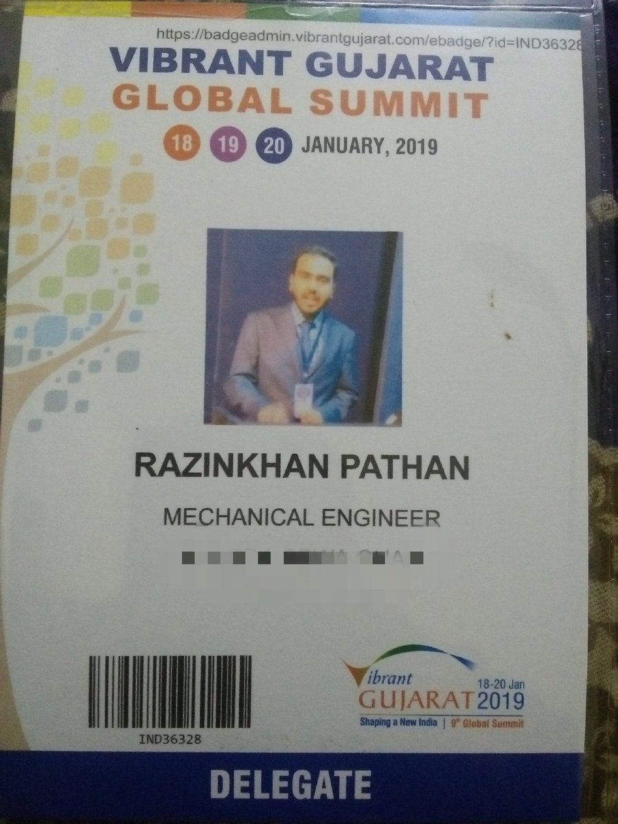 razinkhan_pt's tweet photo. I had privileged to attend the Vibrant Gujarat Summit 2019.  This global summit drew delegates from over 100 countries, fostering discussions on business, innovation, and sustainable development. It served as a platform for investment, economic growth,etc.#20YearsOfVibrantGujarat https://t.co/JwRReuefPN