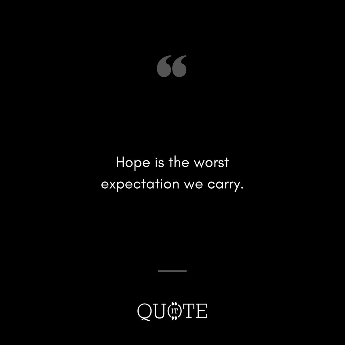 QuoteIt68936682's tweet photo. Hope is the worst expectation we carry!
.
.
.
.
.
#quotesdaily #quotesoftheday #quotestoinspire #quotesaboutlife #sayings #thoughtoftheday #vasaikar #vasaivirar #vasaiofficial #quoteitin https://t.co/Z19BU8f7Kq