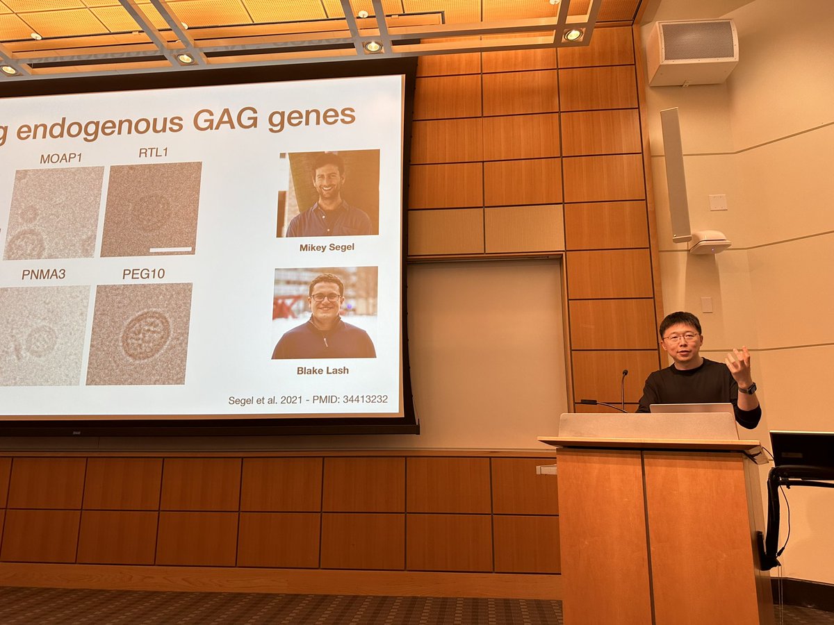 erika_ywang's tweet photo. Thanks to Dr. Feng Zhang @zhangf for a fascinating #LangerLab seminar on the exploration of biological diversity. Incredible insights into models from bacterial injection systems for protein delivery to programmable RNA-guided systems in eukaryotes. 📸: Bob&amp;Feng post-seminar https://t.co/uSJeXg0eqR