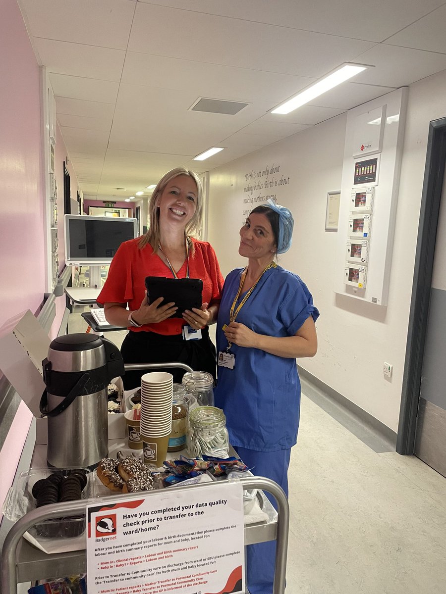Melplum34's tweet photo. A great few hours spent yesterday doing our ‘data quality drive’ with our maternity colleagues including cake 😋 🧁🖤🦡❤️@BadgerNetUK #maternityEPR #learninggoodhabits @PaulaShore81 @sarah53060986 https://t.co/j6fgIZIlSY