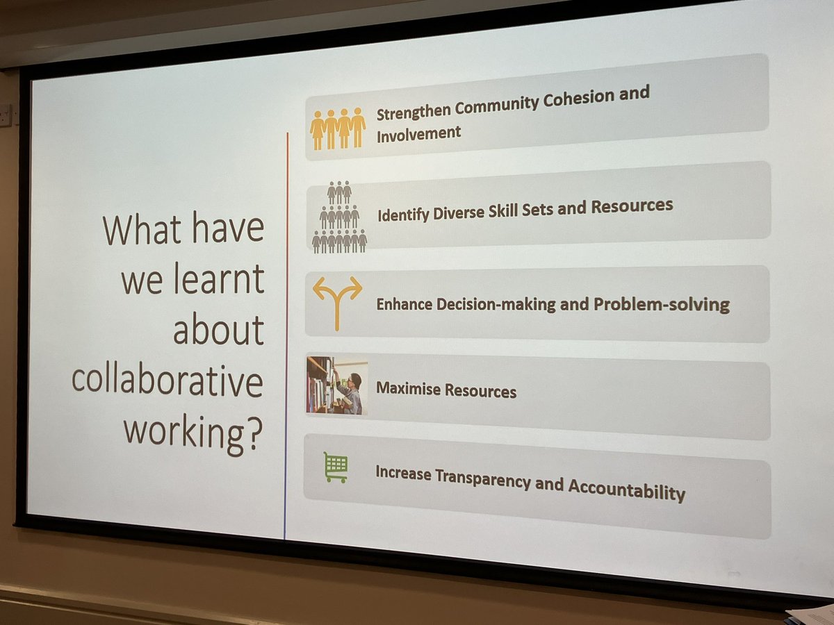 NALCchiefexec's tweet photo. Collaboration can also deliver real community benefits says Angie Hurren clerk @BroadclystPC (&amp; @slccnews community governance programme leader). @DevonALC. Positive partnership working with developers, other agencies, tiers of government and residents makes all the difference. https://t.co/LUsUvxTrui