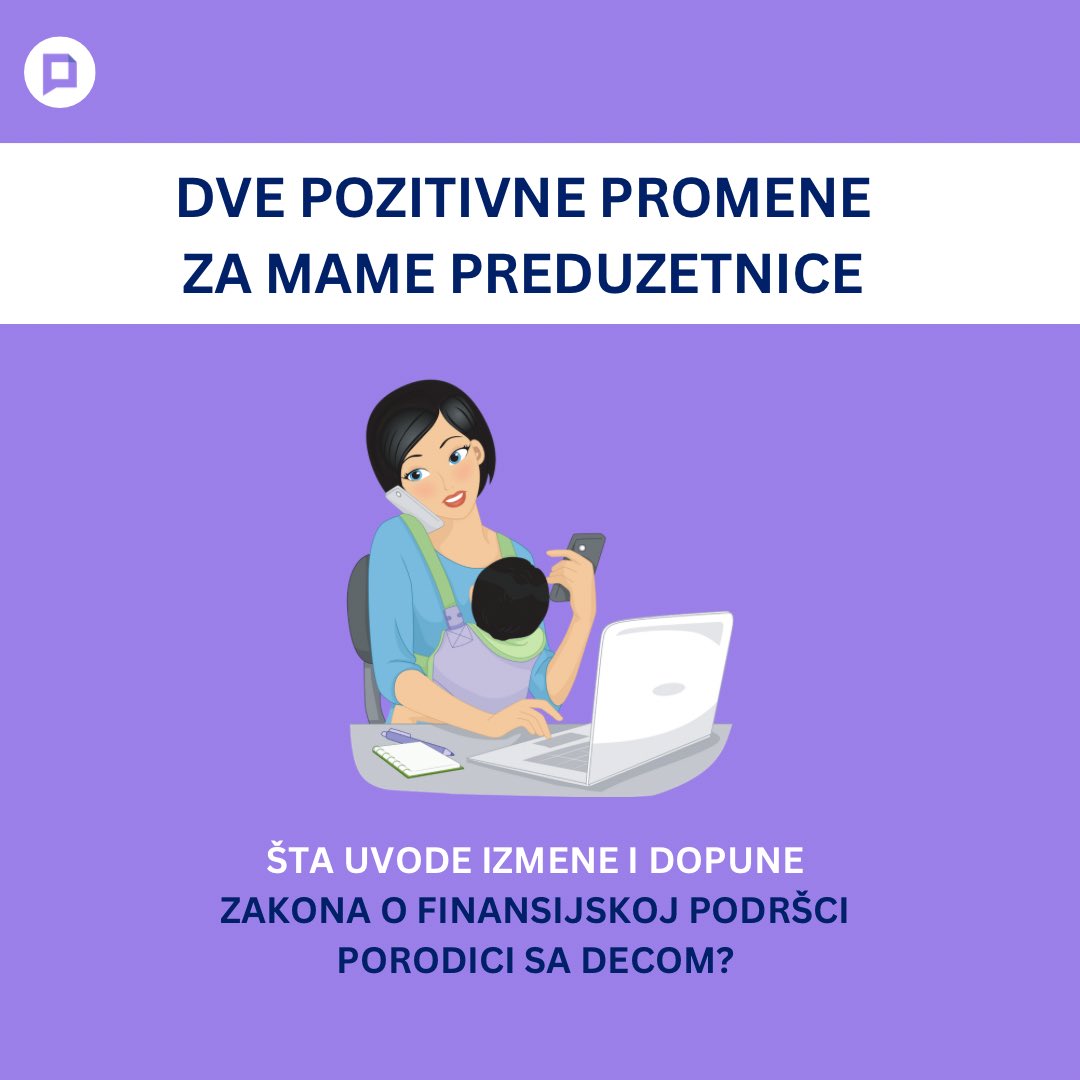 Pausalrs's tweet photo. 🤰Mame preduzetnice su od avgusta 2023. u nešto povoljnijem položaju:

✅Sada mogu preneti pravo odsustva radi nege deteta na partnera.

✅Za treće i svako sledeće dete imaju pravo na odsustvo u trajanju od dve godine.

Detaljnije na našem blogu: https://t.co/oc6llq8hnI https://t.co/d0CgQ0ajc5