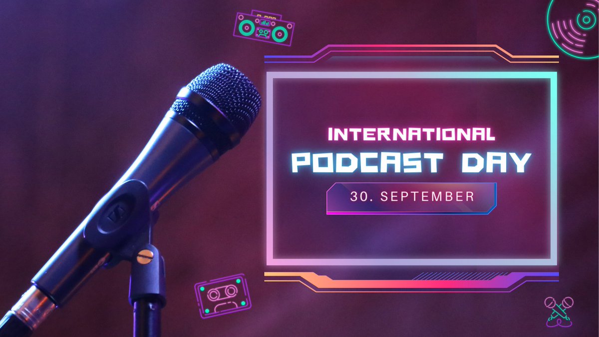 🎙️Happy #InternationalPodcastDay!🌍Heute feiern wir die Vielfalt der #Podcasts, die uns inspirieren, informieren und unterhalten!🎉Welcher Podcast hat euch zuletzt begeistert? 👇 Teilt eure Favoriten, Geheimtipps und entdeckt Neues🎧

#PodcastVielfalt #EntdeckeMehr