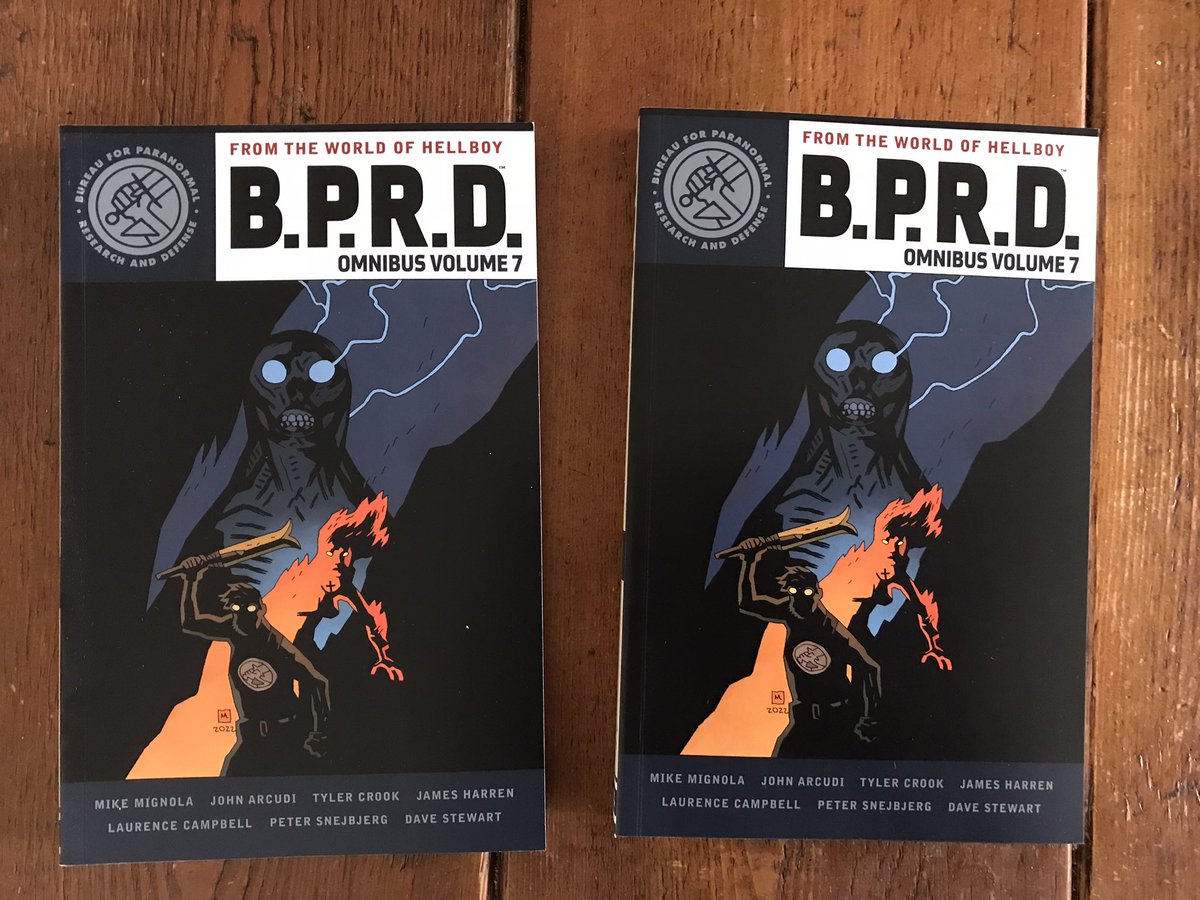 Comps! Thank you Dark Horse. Includes my first BPRD arc, Wasteland. Amazing new cover by Mike Mignola and Dave Stewart.