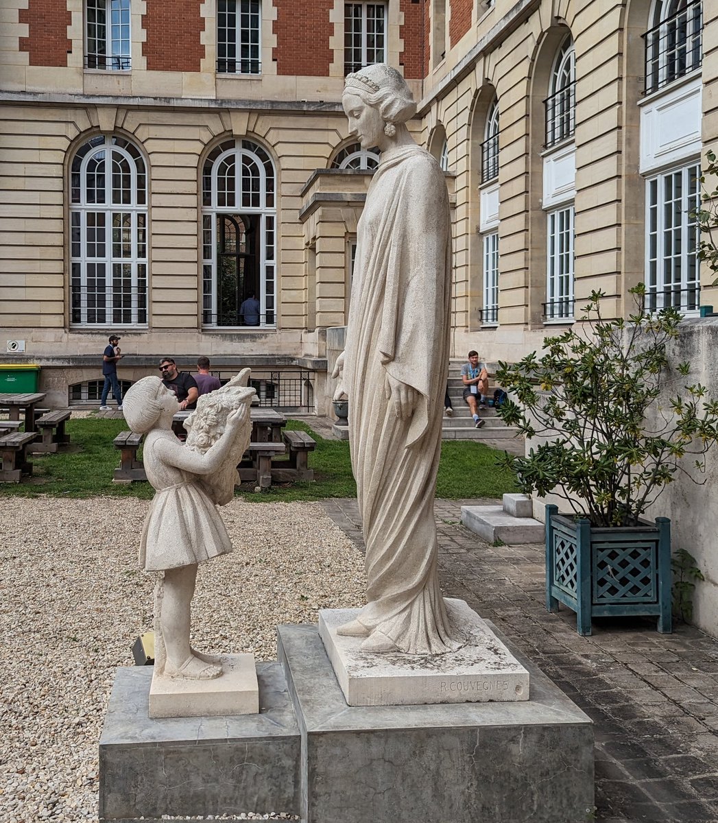 Wondering if the sculpture in garden of #kr2023 event is an allegory of a newbie submitting a patchset to a kernel maintainer