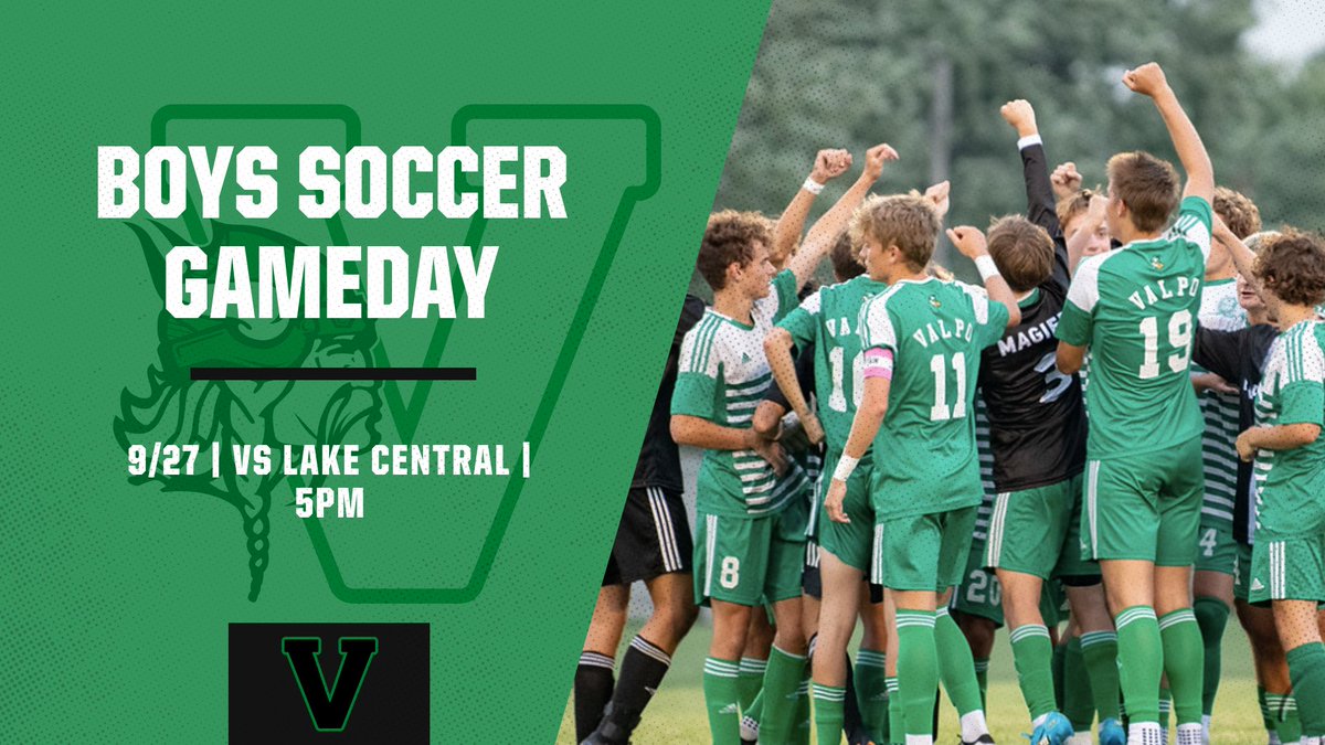 AthleticsValpo's tweet photo. Game Day! Come check out your Valpo Vikings in a conference matchup vs Lake Central! JV kicks off at 5pm @ValpoHS411 @ValpoHS_Soccer

Get your tickets here or at the gate: https://t.co/o4Ek8sinDF https://t.co/b0OjjIu8N7