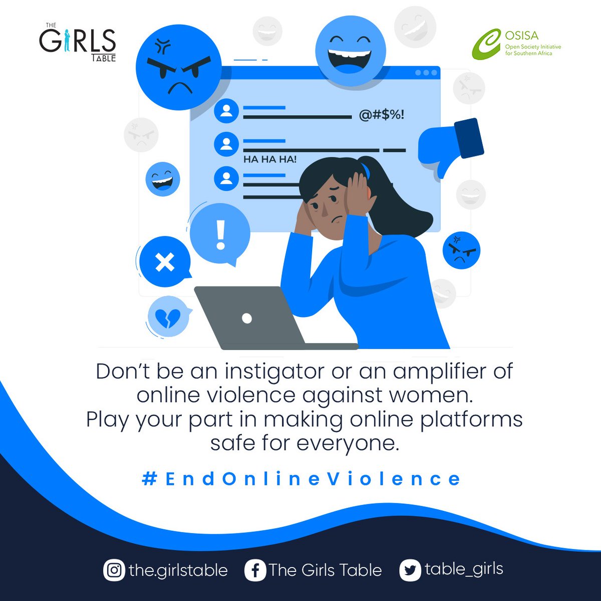 table_girls's tweet photo. Don't be an instigator or an amplifier of online violence against women. Play your part in making online platforms safe for everyone.
#HerVoice
#EndOnlineViolence
#EndGenderedDisinformation
#YoungWomenforSafeAndlnclusiveMedia
@monitorszim @misazimbabwe @sandz_mal @bekemguni https://t.co/9KRxn8IkcD
