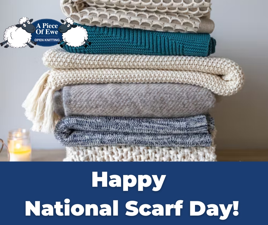 apieceofewe's tweet photo. Happy National Scarf Day!🧣✨ Today, we celebrate this simple yet versatile accessory that keeps us cozy and chic. Whether you're draping it casually or tying it in a fancy knot, your scarf is your style statement. Be sure to share your best scarf photos today!

#NationalScarf... https://t.co/e4Rd2XwDFW