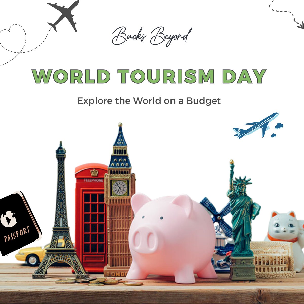 Discover amazing destinations without breaking the bank. Plan your budget-friendly adventures this World Tourism Day!

#bucksbeyond #worldtourismday #travel #budgettravel #travellover #finance #saveandtravel #tourism #budgetfriendlytravel #budget #travelsavings #smartfinance