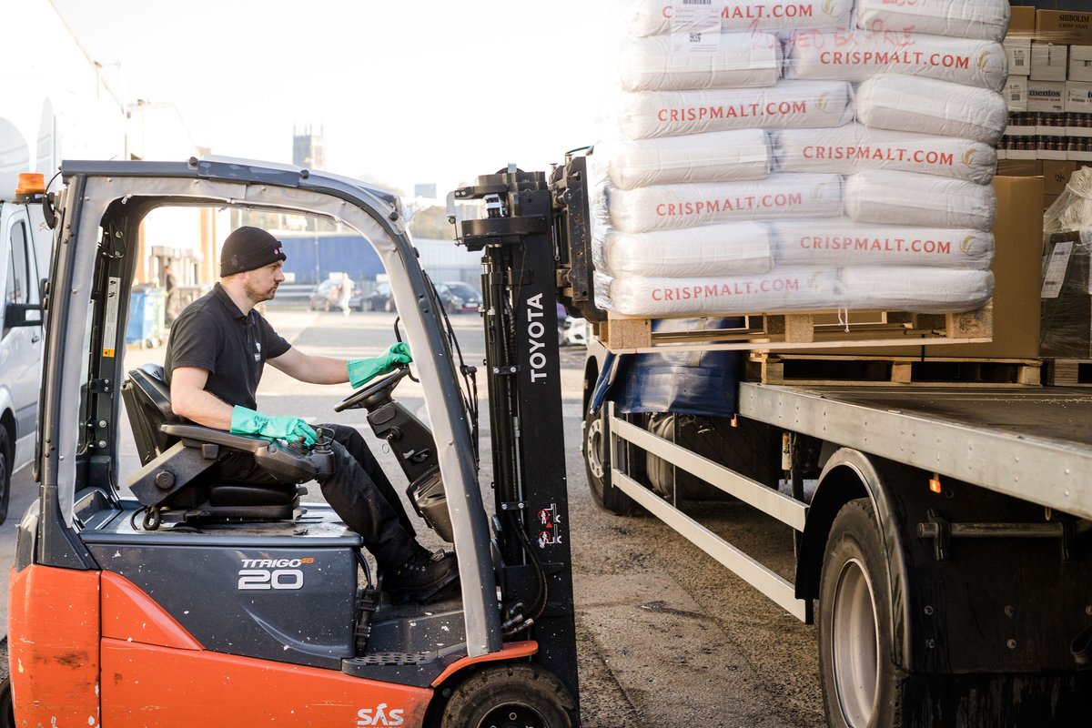 🌾 Malt is an essential ingredient when it comes to making beer; that's why we get it delivered by the truckload!