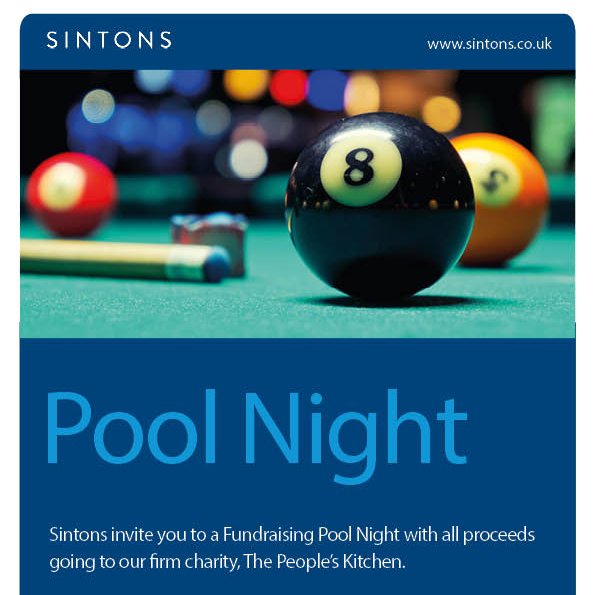 Sintons LLP (@sintonslaw) on Twitter photo Register now for our latest Trainee Fundraising Pool Night in aid of <a href="/PKnewcastle/">People's Kitchen</a> <a href="/SintonsTrainees/">SintonsTrainees</a> #CSR #CharityPool
tinyurl.com/39fjrwe5
📍 <a href="/SpotWhite8/">Spot White</a>
📅 16.11.23
⏲️ 5.30pm
💰 £10 per team of two
🏆 Exciting prizes to be won Register now for our latest Trainee Fundraising Pool Night in aid of <a href="/PKnewcastle/">People's Kitchen</a> <a href="/SintonsTrainees/">SintonsTrainees</a> #CSR #CharityPool
tinyurl.com/39fjrwe5
📍 <a href="/SpotWhite8/">Spot White</a>
📅 16.11.23
⏲️ 5.30pm
💰 £10 per team of two
🏆 Exciting prizes to be won