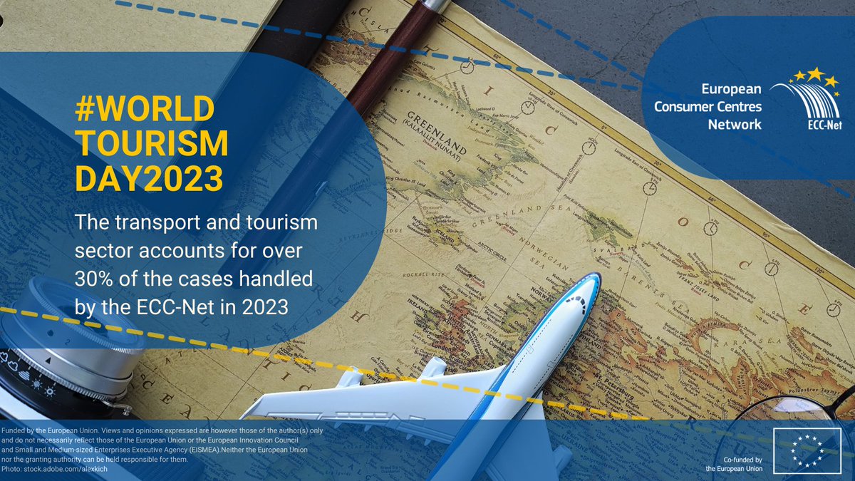 Challenges persist within the transport & #tourism sector, representing over 30% of the cases the #ECCNet has delt with in 2023. We step in with free assistance for cross-border consumer issues. ➡️ eccbelgium.be/complaint #WorldTourismDay #ECCNet #APR