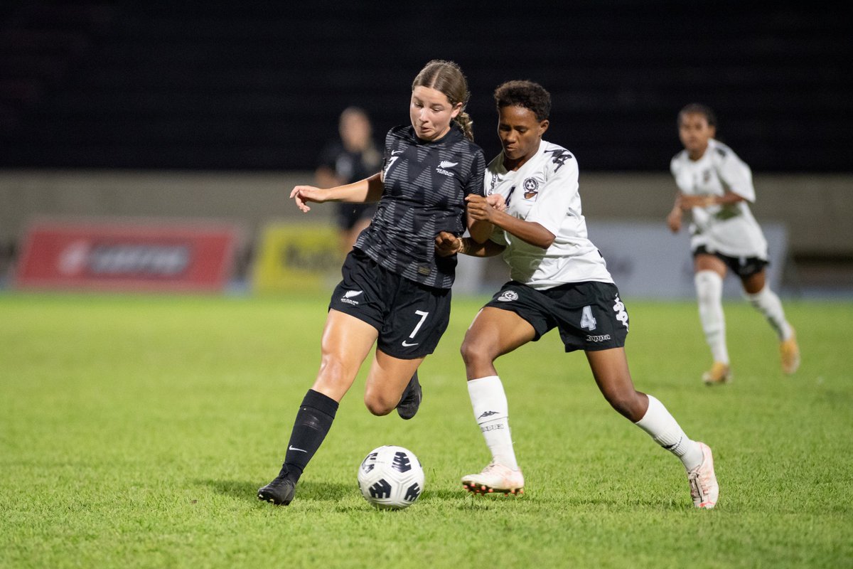OFCfootball's tweet photo. PHOTOS | Check out the photos from the pulsating final between New Zealand and Fiji 🇫🇯🇳🇿⚽
#OW1623 #WEfootball https://t.co/Vd4wCzeBKM