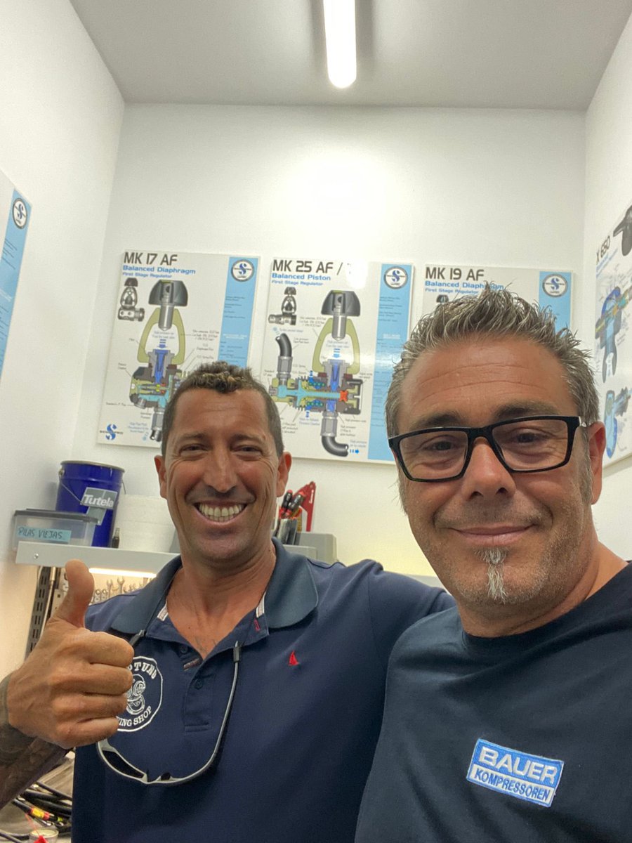 Bauer_Spain's tweet photo. Visitando a Marc Rambaud, nuestro colaborador en Palma de Mallorca.

#compresor #compressor #kompressor #kompressoren #diving #buceo #divers #diving #bauerkompressoren https://t.co/dnVYBYAnA3