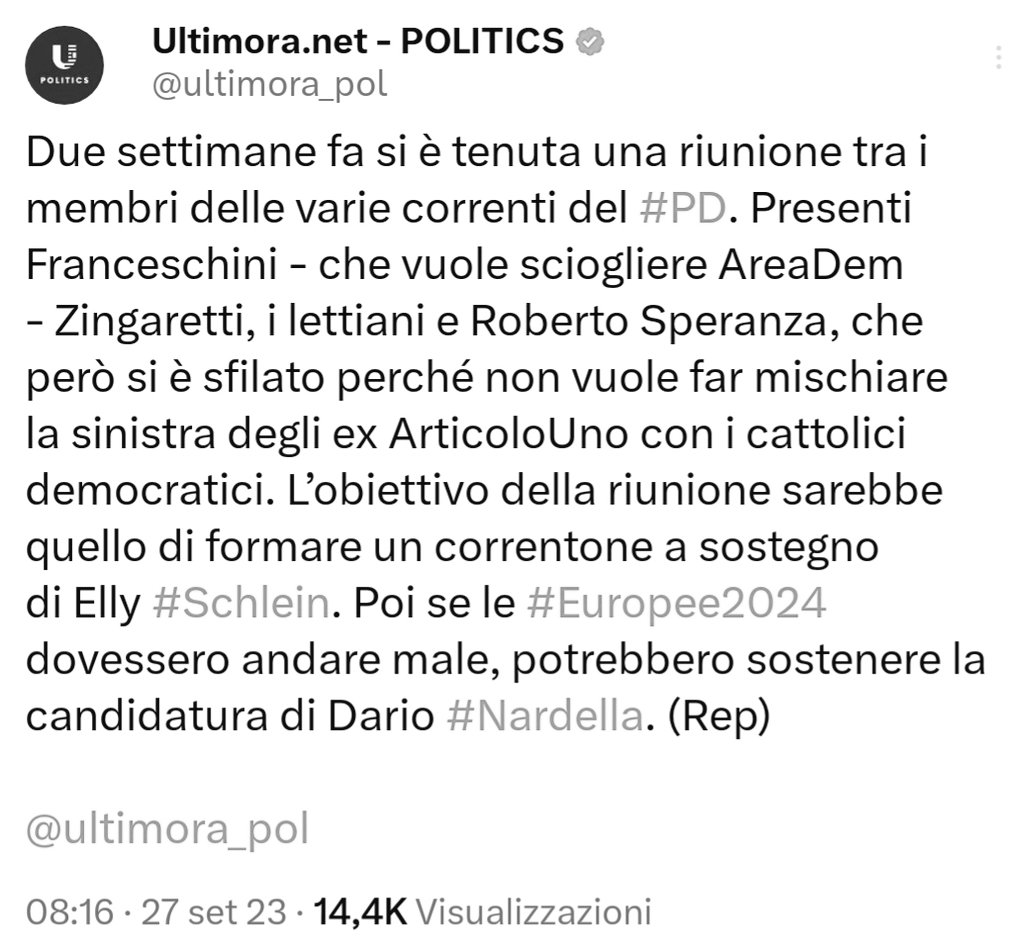 MatteoKalka's tweet photo. #Shlein ha le ore contate? "Se le europee 2024 dovessero andare male...". Bello eh fare il segretario nazionale del #PD... Ti eleggono ed un minuto dopo si organizzano per sostenere il tuo successore. #MaTuttApposto? https://t.co/qlotng4zQ5