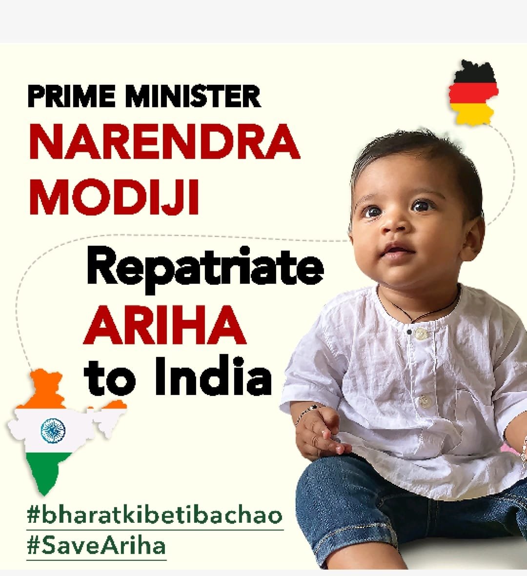 Catchpandian's tweet photo. In Gujarat's book of hope, Ariha's return is the next chapter. 📚 @PMOIndia @AmitShah @CMOGuj @MEAIndia @DrSJaishankar @BJP4Gujarat, let's write it with love. #ModijiSaveAriha https://t.co/7QchGn7ksb
