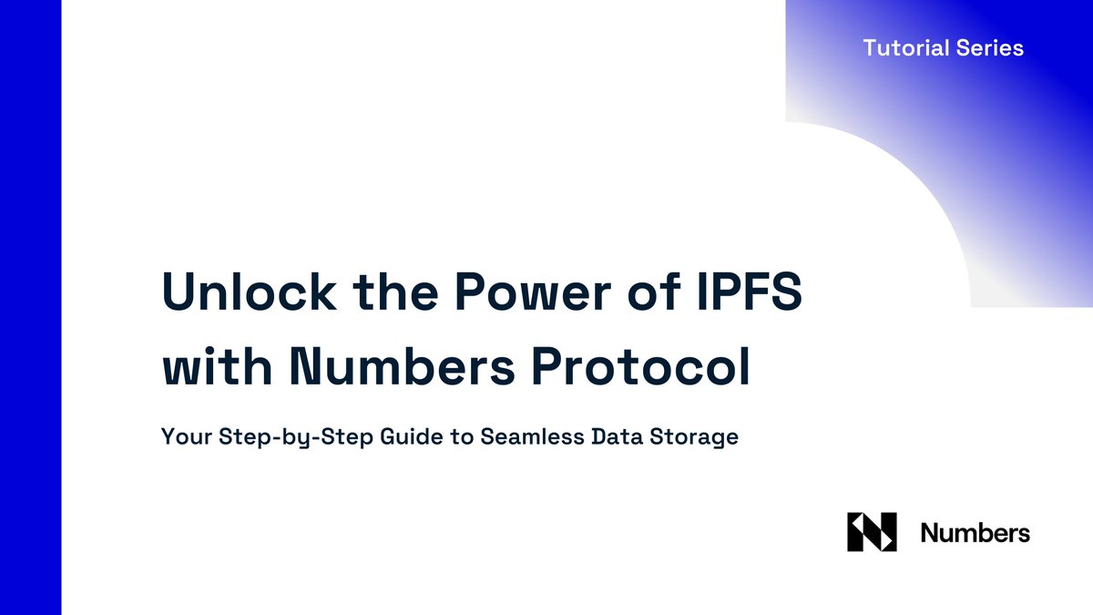 numbersprotocol's tweet photo. ๐ Dive into the decentralized web!
Just launched our comprehensive tutorial on using Numbers Protocol to pin files on @IPFS
Learn how to store your data in a future-proof, uncensorable way๐โจ
๐https://t.co/phNpmDj0ga
#IPFSPinning #NumbersProtocol https://t.co/dTpCJvFRIi
