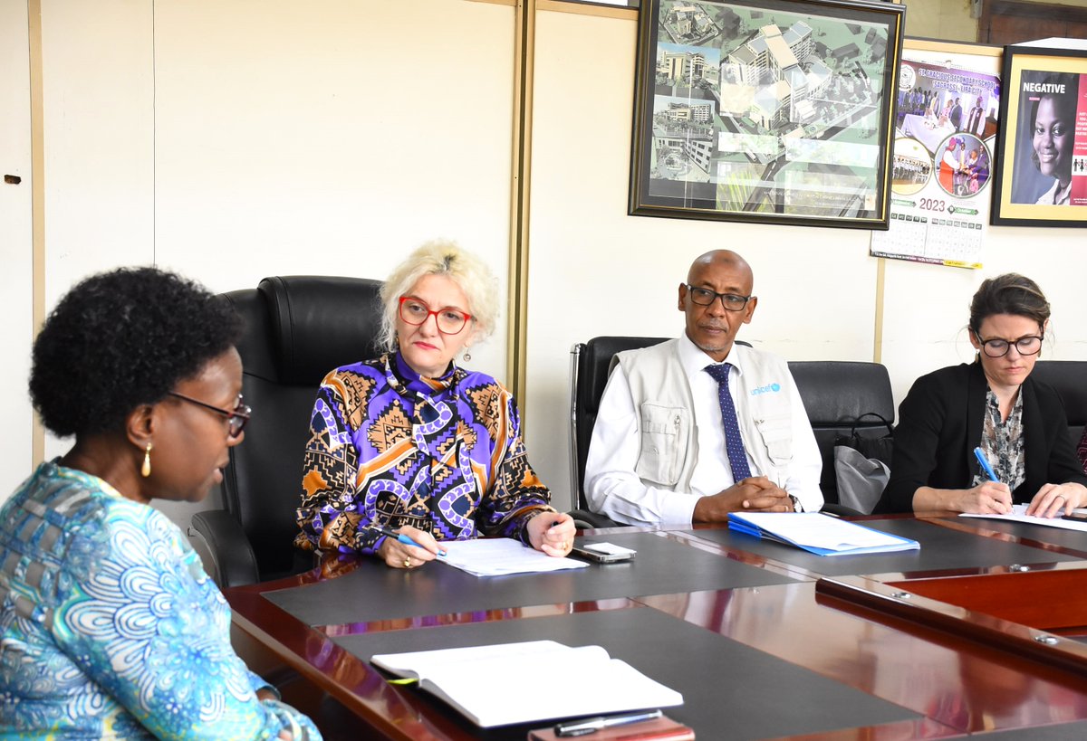 JaneRuth_Aceng's tweet photo. A great start to the morning as I met the Regional Director for Eastern and Southern Africa, Ms. Etleva Kadilli who was accompanied by @UNICEFUganda Country Representative, @Munir_Safieldin and his team. UNICEF and @GovUganda share history that dates many years back. https://t.co/Gck3wCTGYi