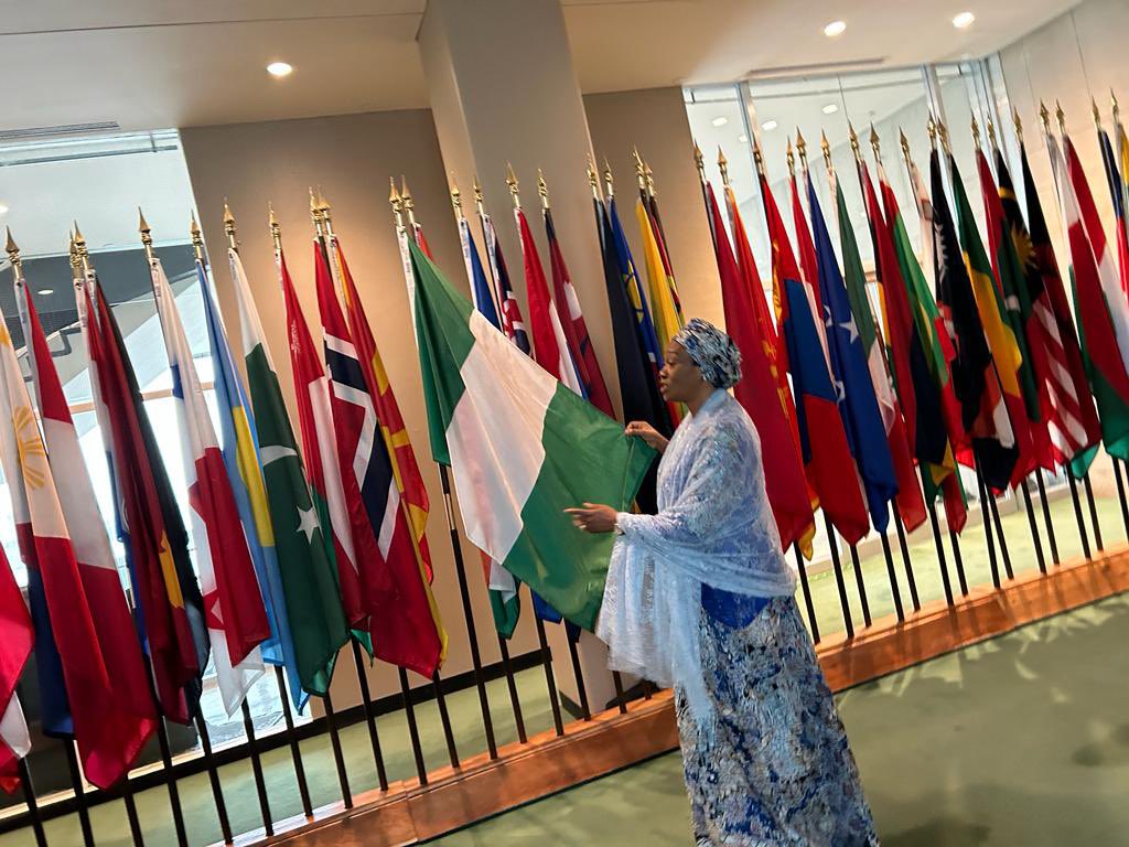 SenRemiTinubu's tweet photo. Earlier on Tuesday, I was received at the United Nations in New York by the Deputy Secretary General Amina Mohammed. We once again discussed extensively on various issues affecting Nigerian women and children, including health, economic empowerment and agricultural development. https://t.co/KGJbBgqPyD