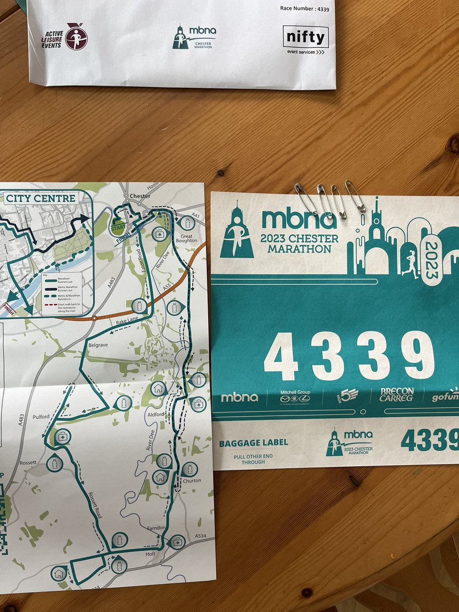 Race number has arrived for Chester Marathon. October 8th. Hoping to raise £1000 for the amazing charity that is @rainbowhubnw Please visit my go fund me page to find out more and hopefully make a donation? Many thanks Steve gofund.me/ef6c845d