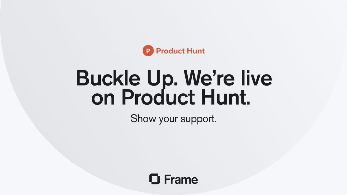 joinframeso's tweet photo. 🚀 We're LIVE! Join the collaboration revolution by exploring Frame on Product Hunt today!

Support our launch here: https://t.co/v07F6zkA3r

#Frame #producthunt #launch https://t.co/1p1Ru64t8T