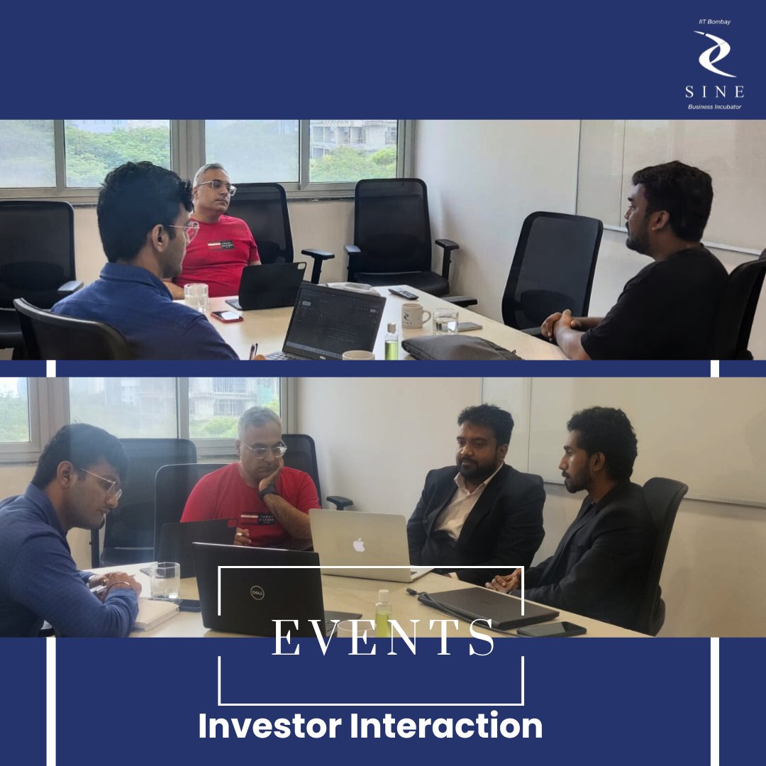 SINE organized one-on-one meetings with investor and our incubated startups that are looking to raise funds.

#InvestorInteraction #InvestorMeet #SINEStartups #StartupIndia #Startups #Fundraise