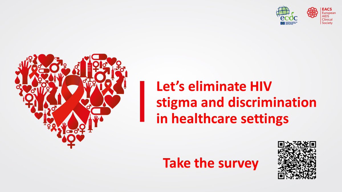 The @ECDC_EU & @EACSociety have launched a survey aiming to better understand #HIV knowledge and attitudes in healthcare settings ❓Do you work in a healthcare setting in Europe or Central Asia❓ 🔻Take this survey -available in 38 languages🔻 eatg.org/hiv-news/launc…