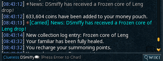 Finally A Frozen Core on Runescape!
