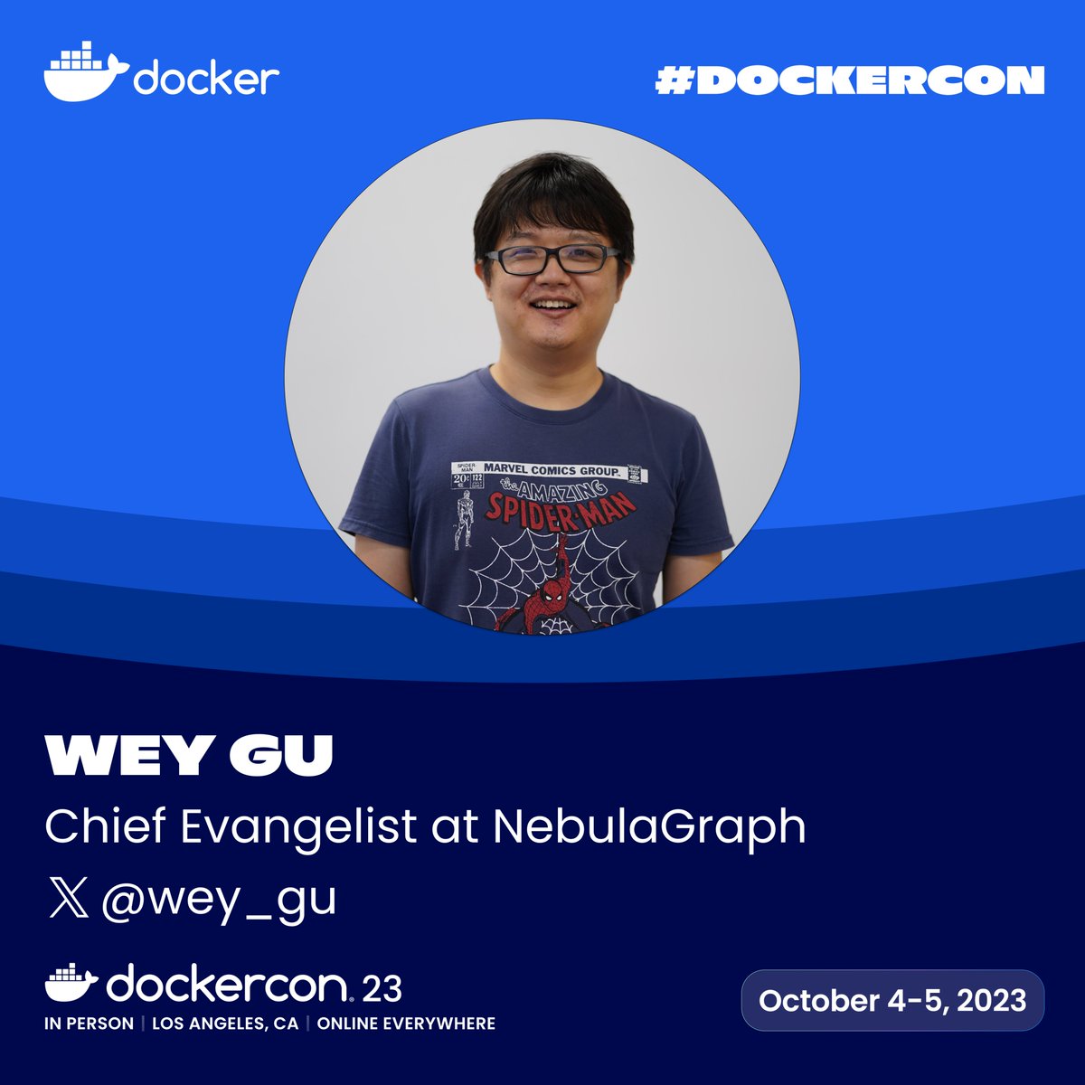 wey_gu's tweet image. Excited to delve into Graph, #NebulaGraph, and Graph RAG with LLM at #DockerCon within the @Docker Community! Will you be around in California? Join me in LA; let&apos;s explore and learn together! 

👩‍💻🔍📊 Check out more details: 
bit.ly/dc23speakers
