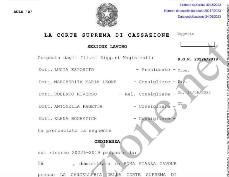 labour_lawyers's tweet image. Cass. n. 25217/23: in caso di #infortunio,sulla lavoratrice #domestica grava la prova della lesione all’integrità psico-fisica e il nesso di causa con l'attività di lavoro;sul datore grava la dimostrazione di aver ottemperato all'obbligo ex art. 2087 c.c.-&amp;gt;wikilabour.it/wp-content/upl…