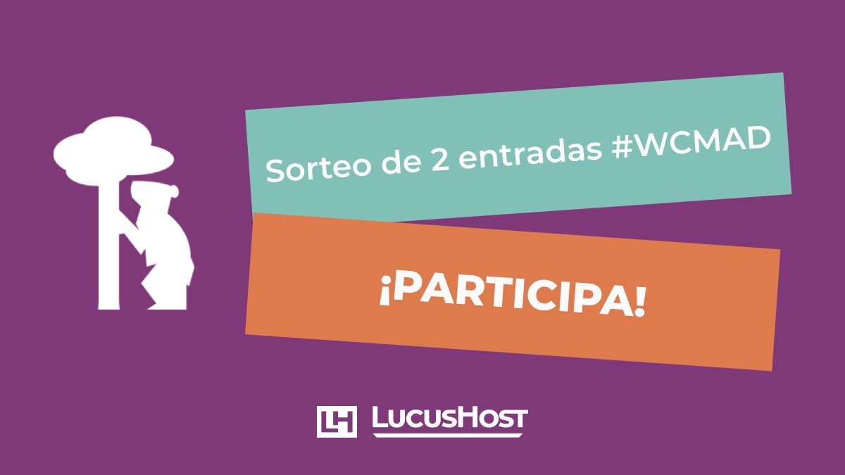 ¿Quién se quiere venir a la <a href="/WordCampMad/">WordCamp Madrid</a> el próximo 5 y 6 de noviembre? 🙋‍♀️

⚡ En LucusHost sorteamos dos entradas 🎟🎟. Para participar:

✅ Síguenos
🔁 Haz RT a este post
💙 Dale like
💬 Comenta utilizando el #LucusHost y #WCMAD

¡Mucha suerte a todxs!