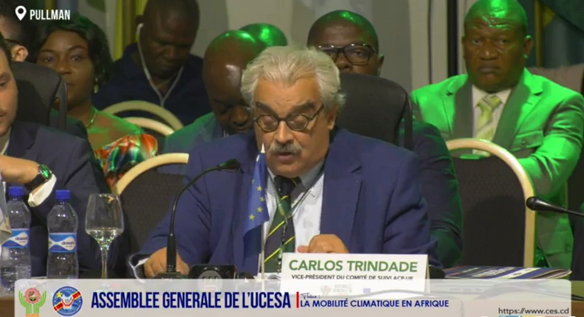 📸Le vice-président du Comité de Suivi ACP-UE du @EU_EESC participe à l'AG de @UCESAOfficiel à Kinshasa et réitère que la collaboration entre la société civile européenne et africaine est cruciale pour relever les défis pressants, notamment le changement climatique

#AGUCESA2023