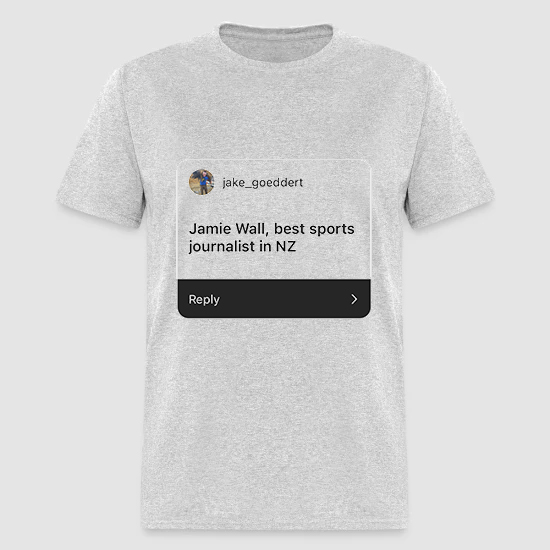 Any sports journos in NZ want one of these? <a href="/JamieWall2/">Jamie Wall</a>