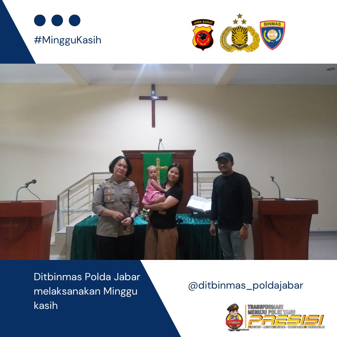 Ditbinmas Polda Jabar melaksanakan minggu kasih bersama masyarakat wilkum Polda Jabar.
