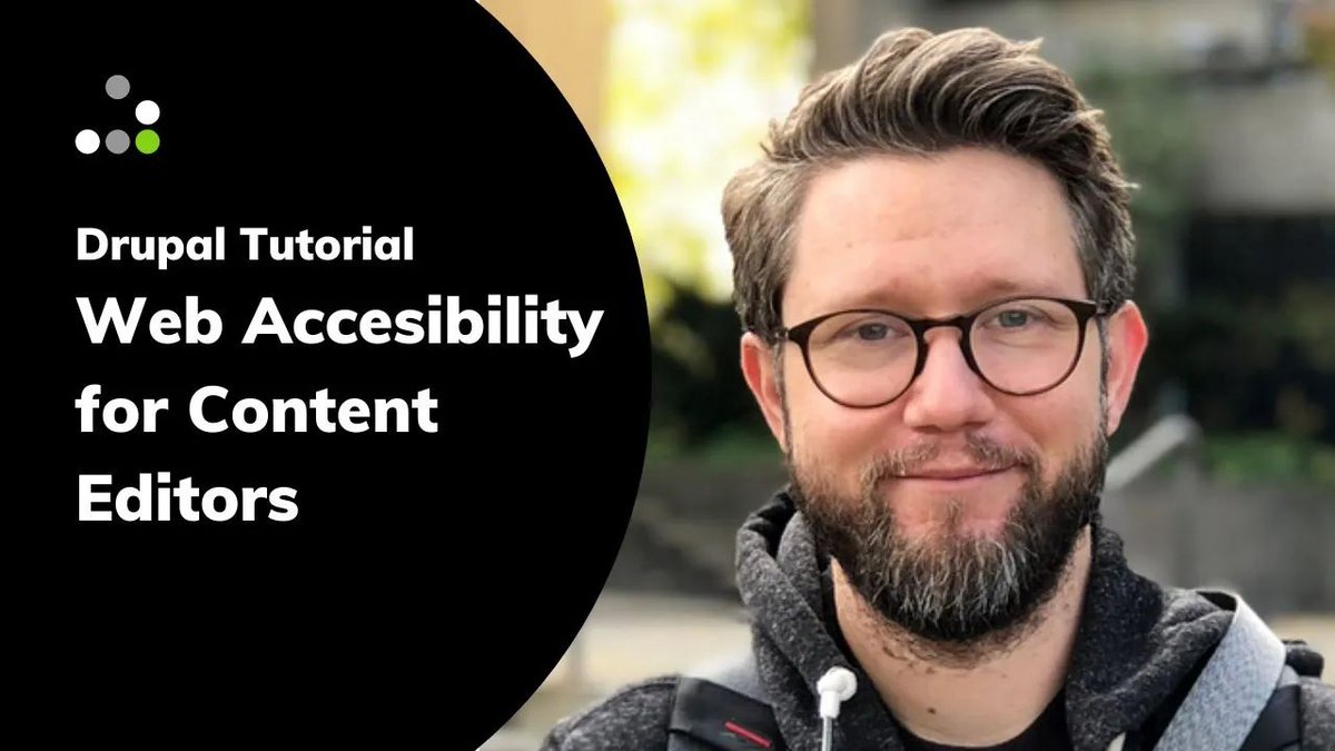 Web #Accessibility for Content Editors | An @EvolvingWeb Guide: youtu.be/w6yf122YJgs #tutorial