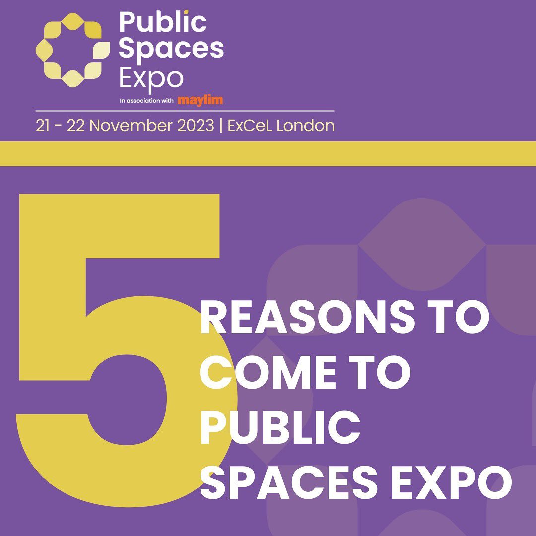 There are loads of great reasons to come to Public Spaces Expo in November but here's our big 5...  tinyurl.com/bddksdvy Register for your FREE ticket at public-spaces-expo.reg.buzz/pse-twitter #publicspacesexpo #publicspaces #landscaping #placemaking #planning #architecture #design