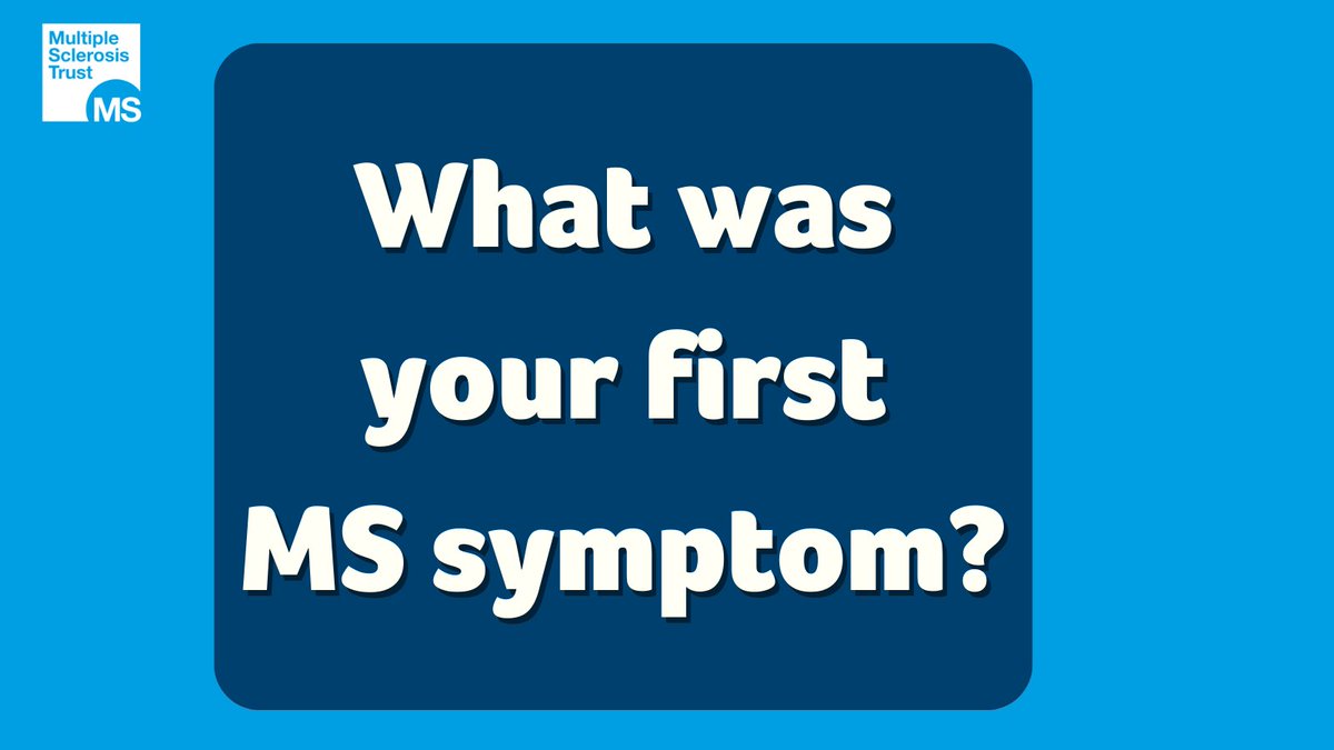 MSTrust's tweet photo. What was your first MS symptom? When did you first experience it?

🔽 Let us know in the comments below.

#MS #MultipleSclerosis #MSAwareness #MultipleSclerosisAwareness #InvisibleIllness #ChronicIllness #Health #AutoImmune #AutoImmuneCondition #MSTrust #MSSupport #MSInfo #MyMS https://t.co/5XNQ7AECLz