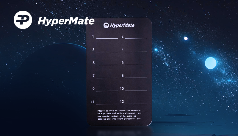 HyperMateWallet's tweet photo. HyperMate's Mnemonic Card! 🙌🛡️

Specially designed to safeguard your key phrases offline protecting with fireproof, waterproof, and bulletproof security. With #HyperMate, rest assured that your #crypto assets are secured by advanced security! 🔐👉https://t.co/QVKXNTOhtZ https://t.co/VMiQYG2jO4