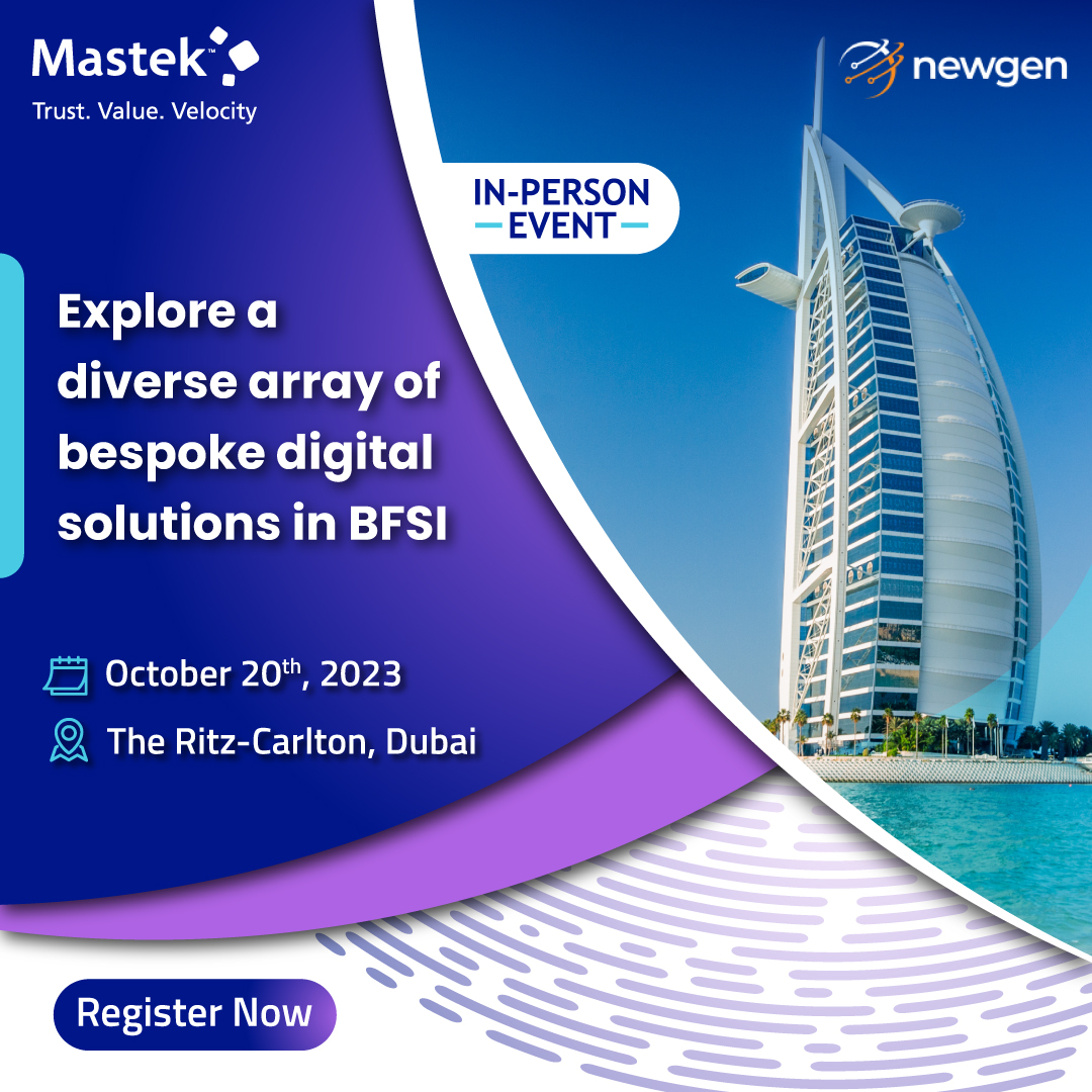 Mastekltd's tweet photo. Decomplex BFSI with Mastek! Jfinanceoin us for a deep-dive session with industry professionals from the full spectrum of #financial institutions!
Be part of the evolution of the BFSI industry - Register Now!
https://t.co/437iVFS5KN
#decomplexbfsi #decomplexdigital #bfsi https://t.co/iAjObo0BVD