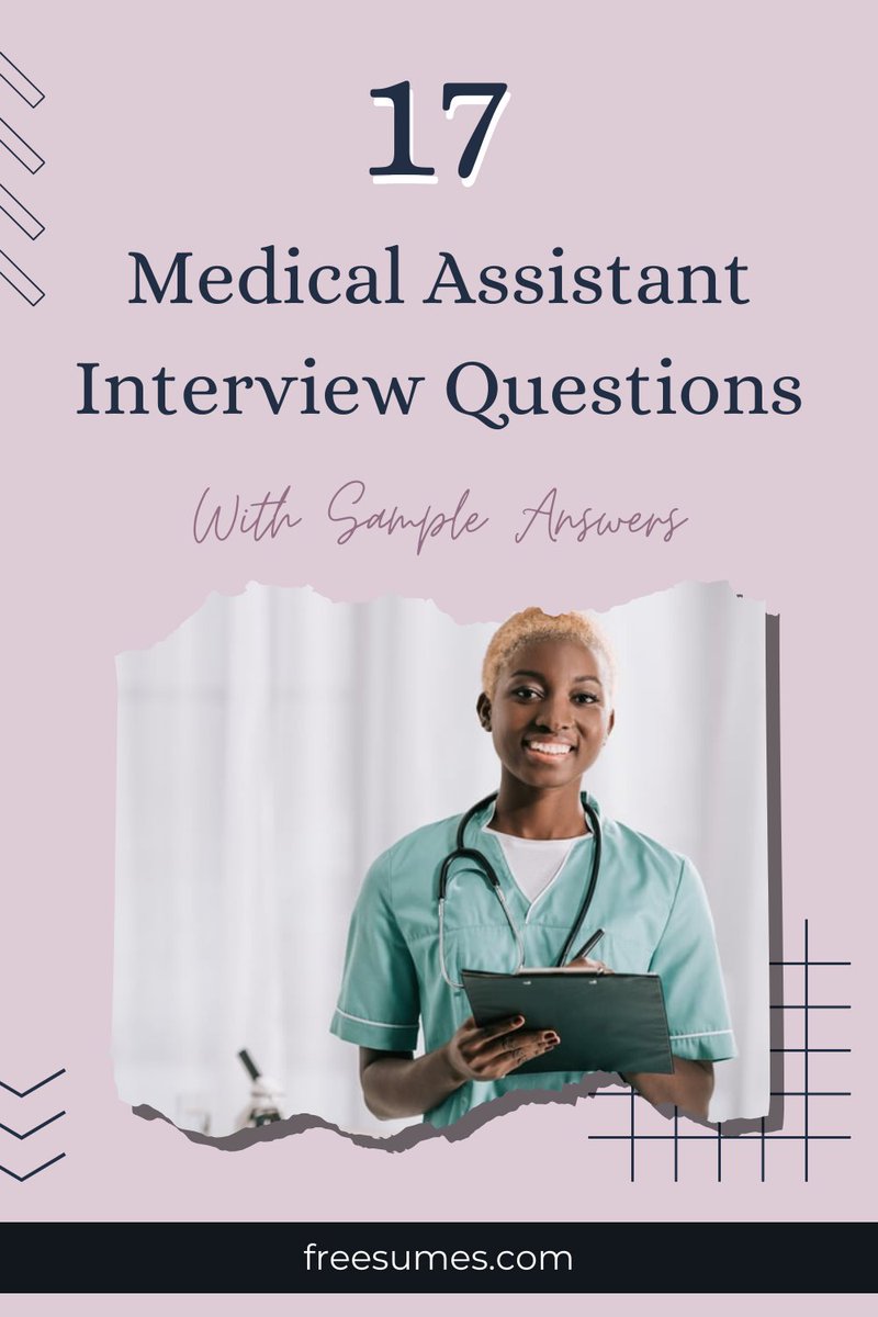 Practice your answers to common medical assistant interview questions:
freesumes.com/medical-assist…