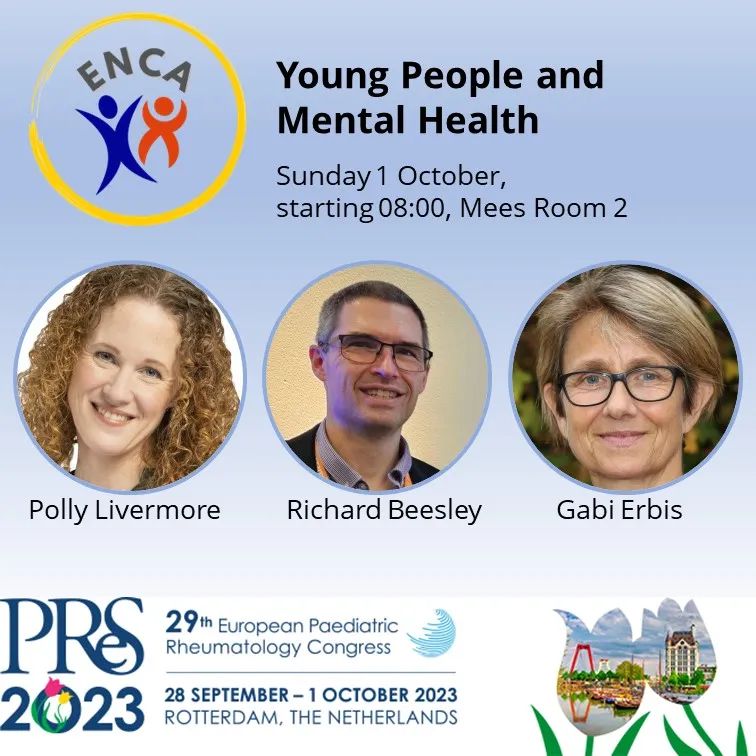 One of the topics that we have been invited to speak about at #PReS2023 is the topic of mental health. We know that living with #JIA can present additional challenges and can impact on mental health. @enca_network @rheumatologyuk #ThinkJIA #JIA #arthritis #PaediatricRheumatology
