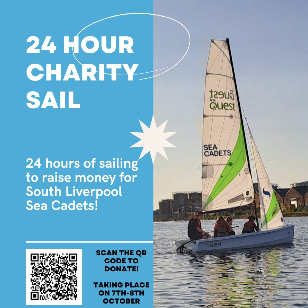 24 HOUR SAIL!! ‼️

As part of our @cashforkidsliv #sportschallenge, we are doing a 24 hour sail on 7th-8th October!⛵️

Click the link to sponsor us on our sail and help us win the challenge!🤩

cashforkidsgive.co.uk/campaign/sport…